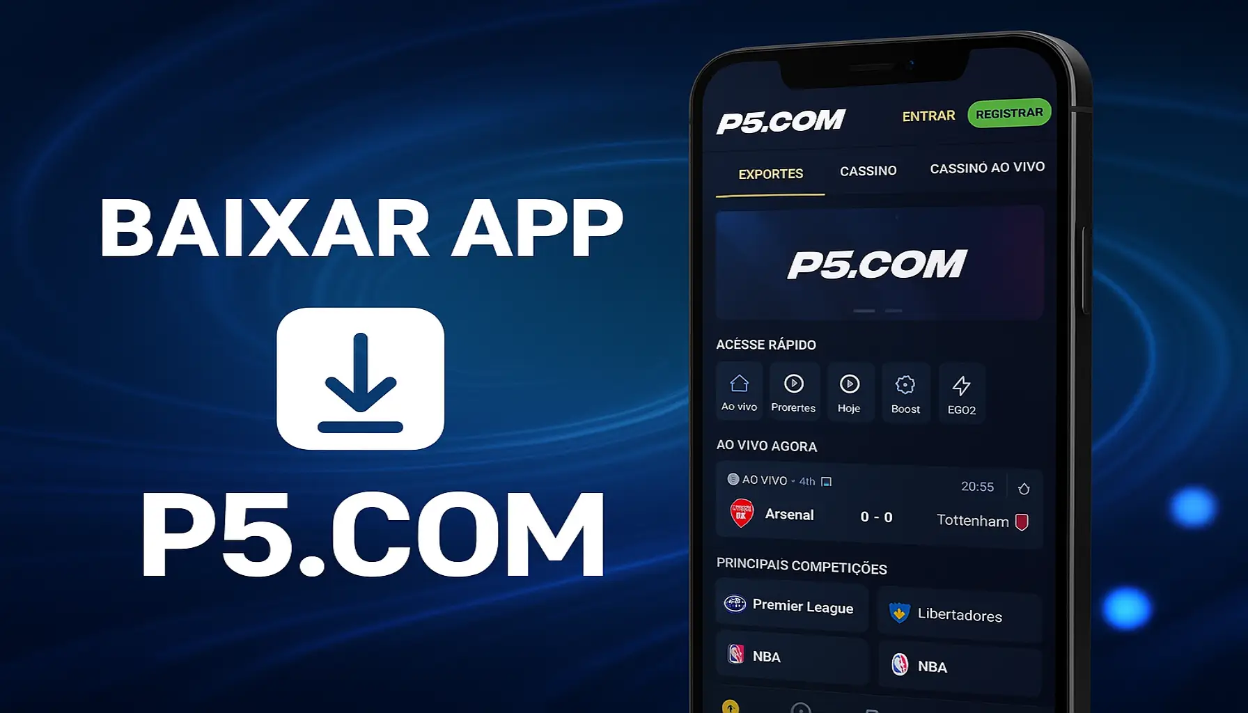 Baixar o P5.COM Cassino App