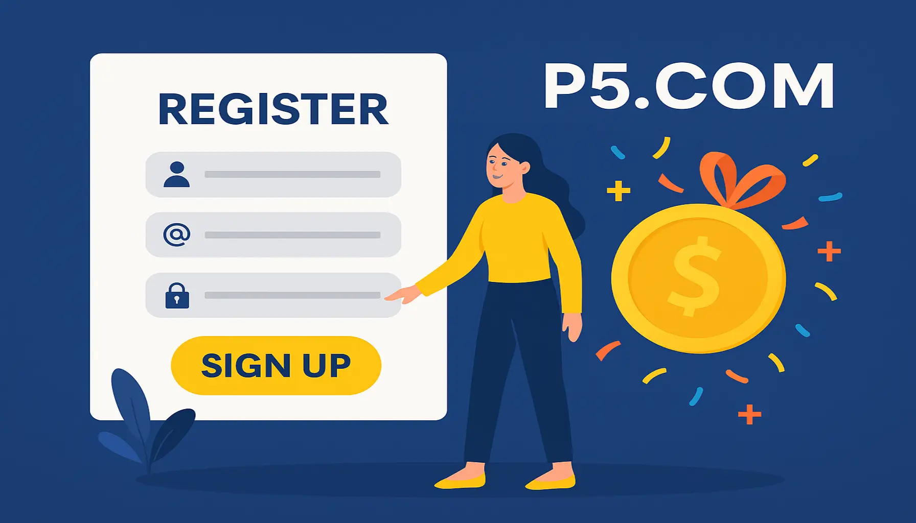 Não Perca tempo, o rRgistro na site P5.COM